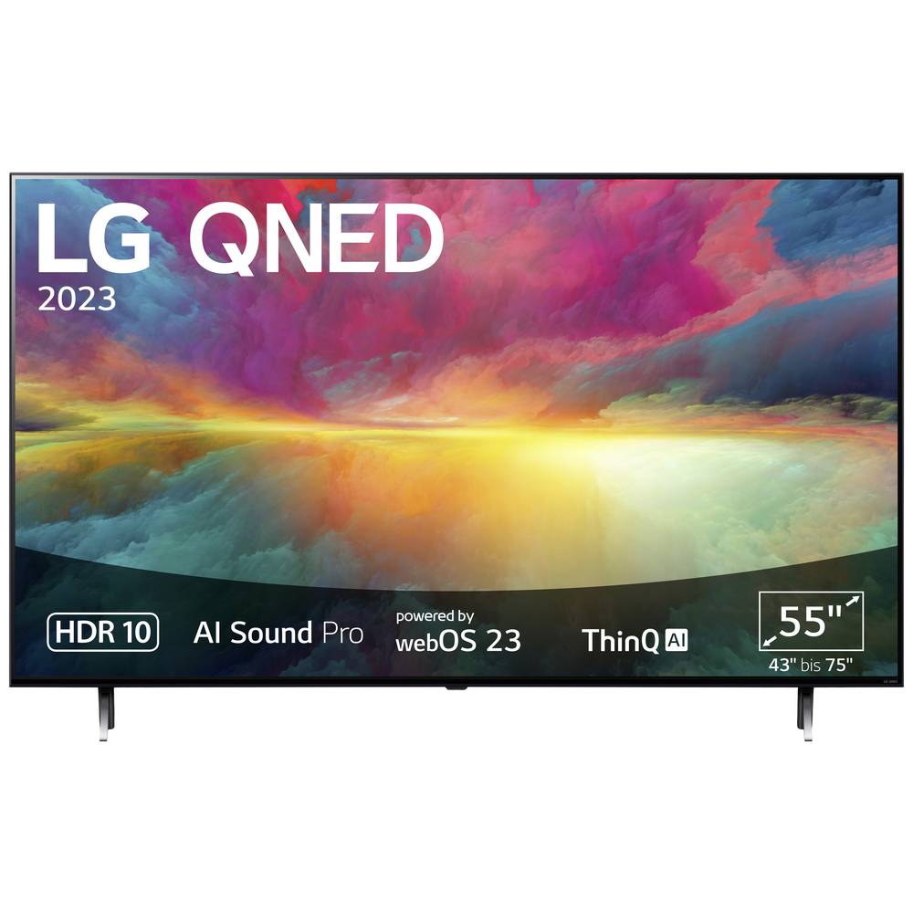 LG Electronics 55QNED756RA.AEUD QLED-TV 139 cm 55 inch Energielabel E (A - G) CI+*, DVB-C, DVB-S2, DVB-T2, Nano Cell, Smart TV, UHD, WiFi Zwart