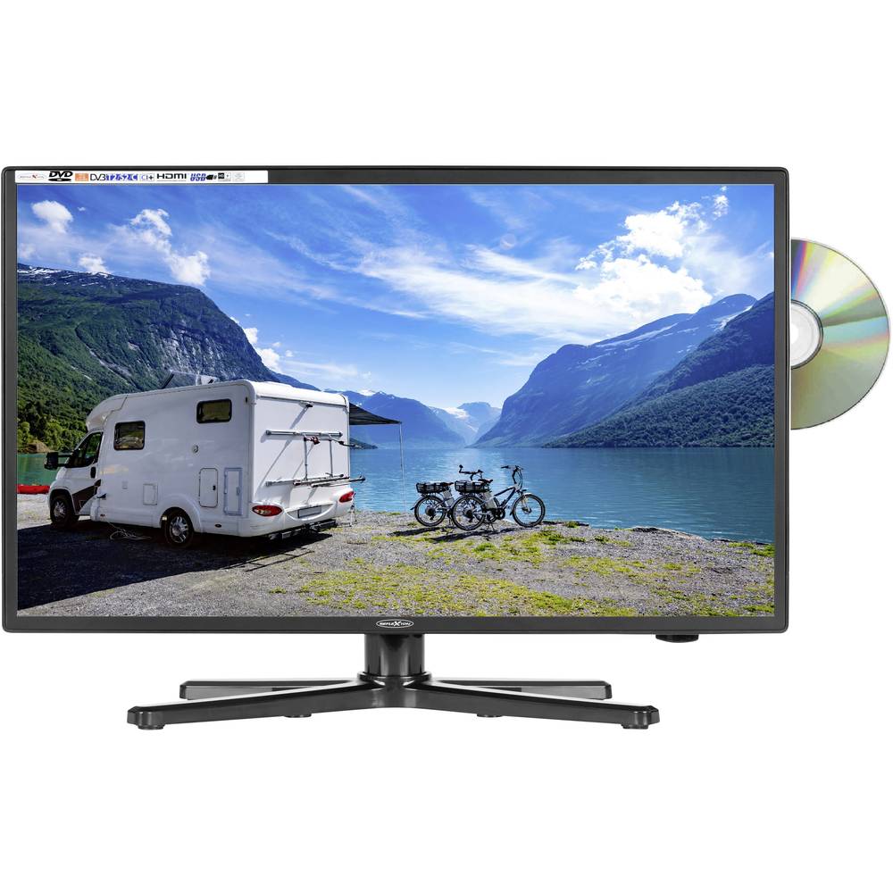 Reflexion LED-TV 18.5 inch Energielabel F (A - G) CI+*, DVB-C, DVB-S2, DVB-T2 HD, PVR ready, DVD-speler Zwart (glanzend)