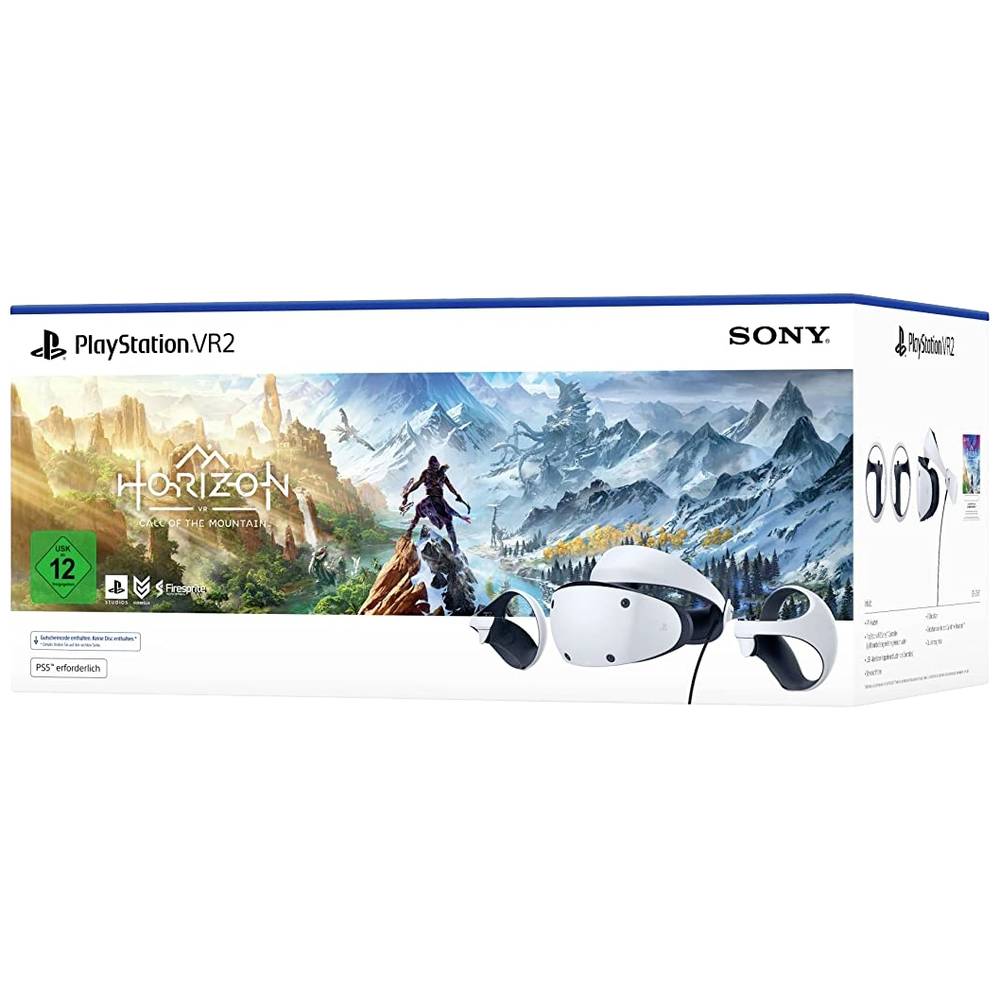 Sony Playstation VR2 -  Horizon: Call of the Mountain  Bundle Virtual Reality Brille Weiß, Schwa
