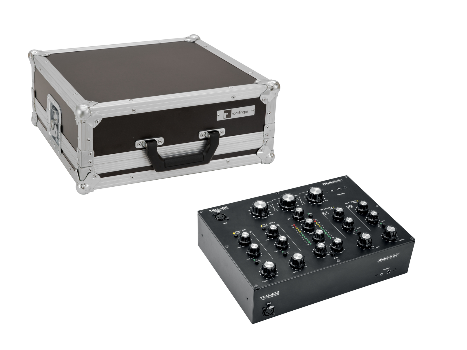 Omnitronic DJ Controller Set TRM-402 + Case