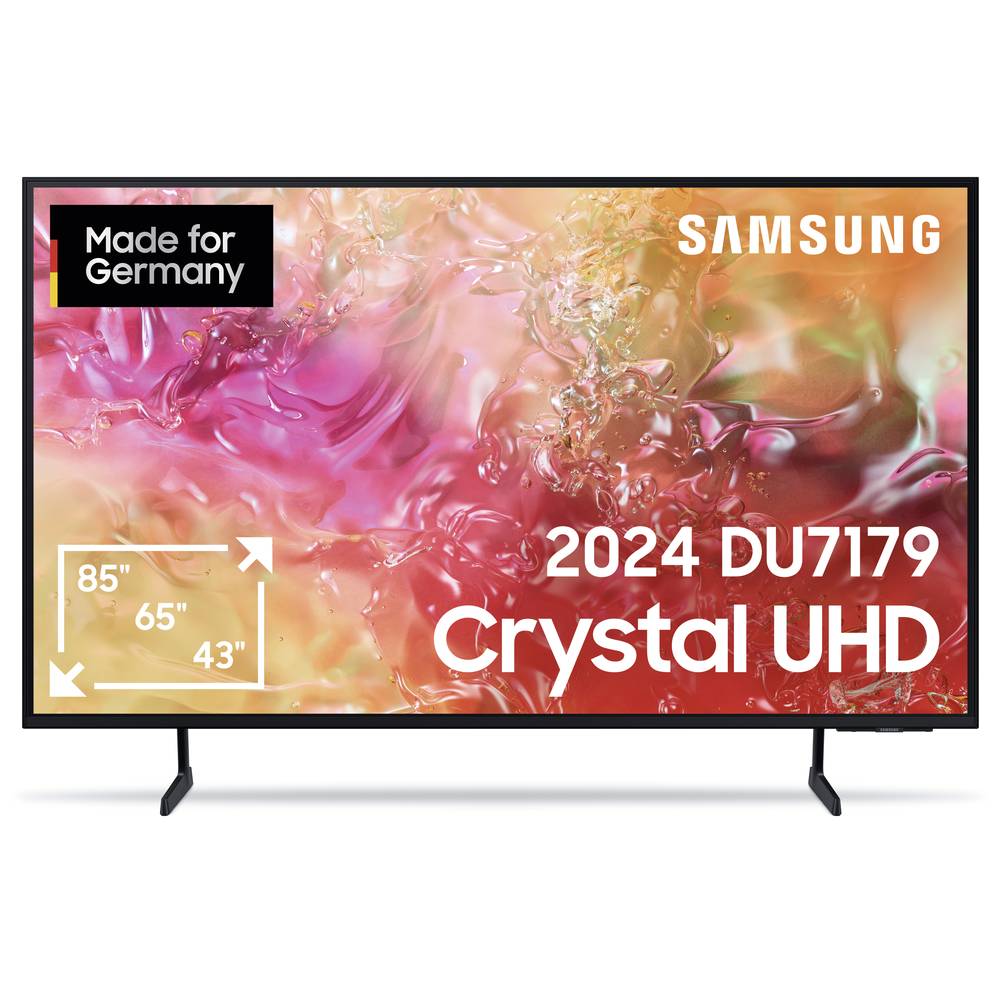Samsung Crystal UHD 4K DU7179 LED-TV 108cm 43 Zoll EEK G (A - G) CI+, DVB-C, DVB-S2, DVB-T2 HD, WLAN