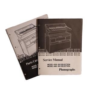 Fiftiesstore Rock-Ola Model 459 / 460 Service Handleiding en Onderdelen Catalogus