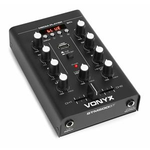 Vonyx Retourdeal -  STM500BT 2-kanaals mixer met Bluetooth en mp3