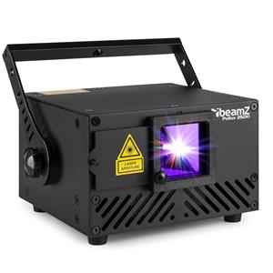 BeamZ Retourdeal -  2500 Pollux laser RGB - Multicolor 2500mW analoge