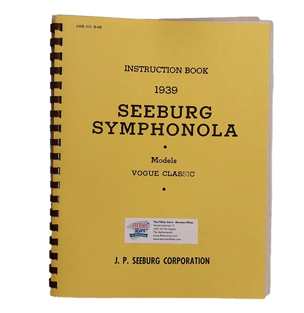 Fiftiesstore Seeburg Symphonola Instruction Book