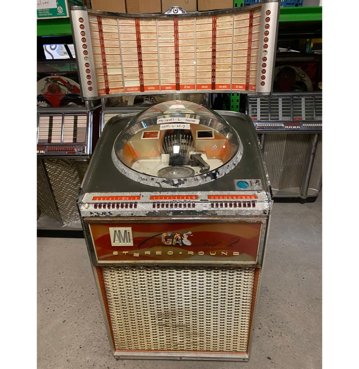 Fiftiesstore Ami Continental 2 Jukebox 200 - 1962 - Origineel