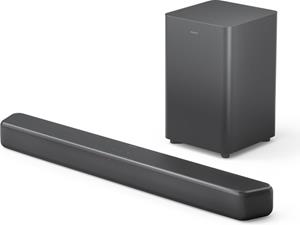 Philips TAB5309 Soundbar met subwoofer (draadloos) - 2.1 kanalen Mini-soundbar: Kleine Soundbar voor