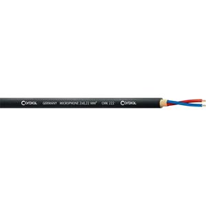 Cordial ECL CMK222-BLACK100 Microfoonkabel 2x 0.22mm² zwart 100m