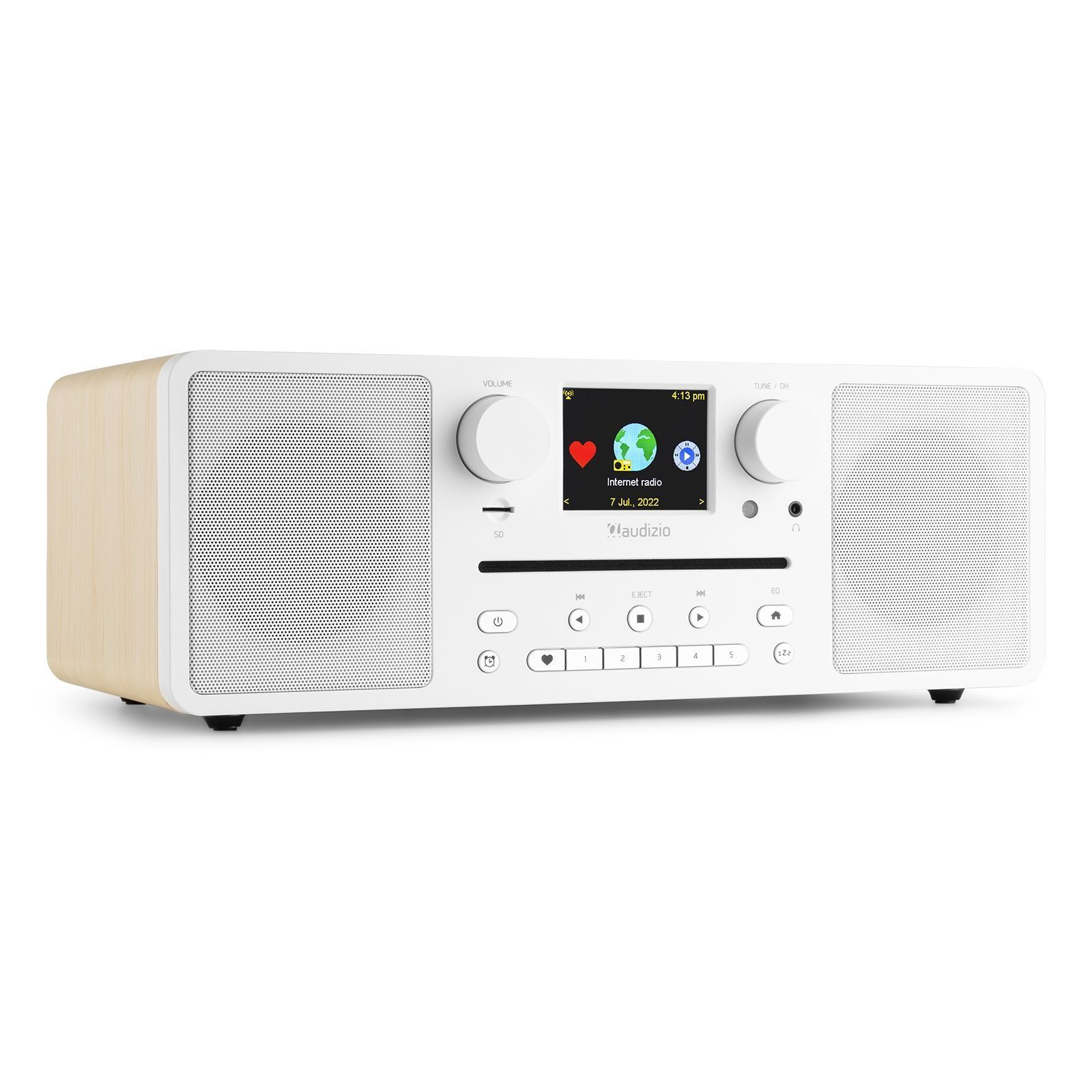 Audizio Retourdeal -  Naples stereo DAB radio met CD speler, Bluetooth,