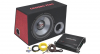 Ground Zero GZ BASS KIT 12.300 - Autosubwoofer - 12 Basreflex Subwoofer-behuizing - Complete Set met Versterker & Kabelset