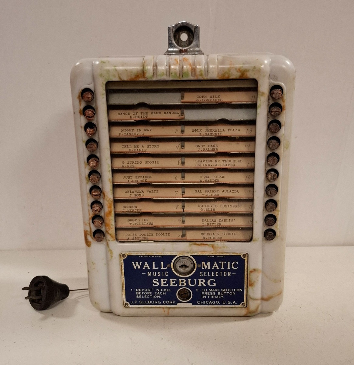 Fiftiesstore Seeburg WS-2Z Wallbox Marble - Original (2)