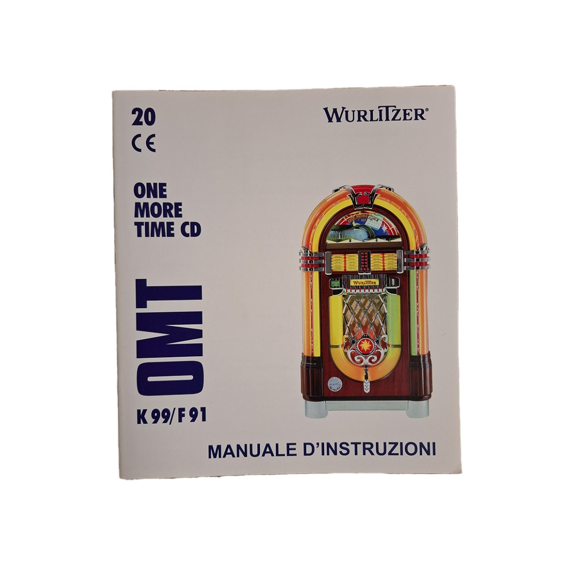 Fiftiesstore Wurlitzer One More Time K99/F91 CD Jukebox Operating Instructions Manual - Italian