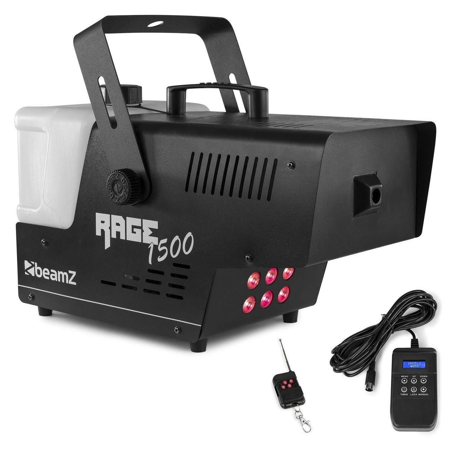 BeamZ Retourdeal -  RAGE1500LED rookmachine met draadloze