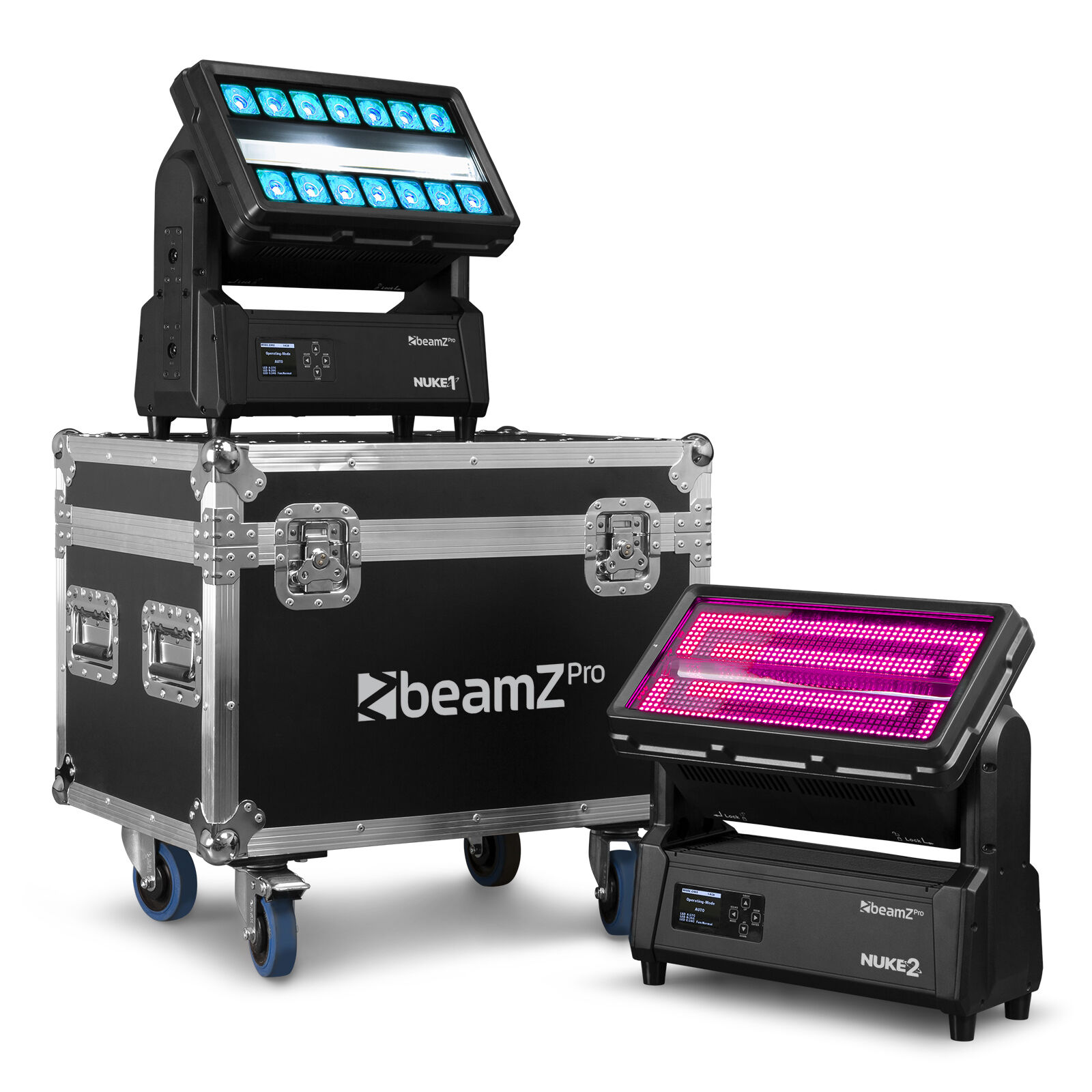 BeamZ Professional FLCNK02 Flightcase voor 2st NUKE1 of NUKE2