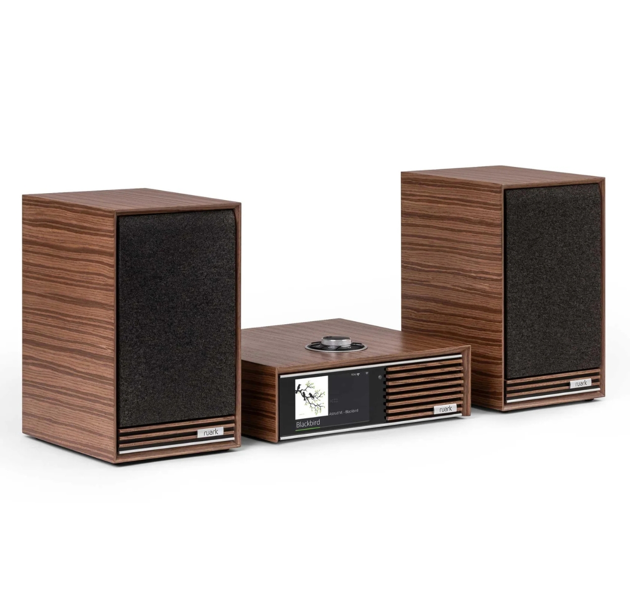 RUARK AUDIO  R610 Muziek Console + Sabre-R - Walnoot