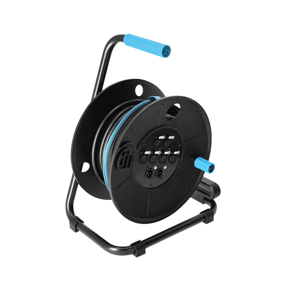 Adam Hall 6/2 multikabel op haspel 15m
