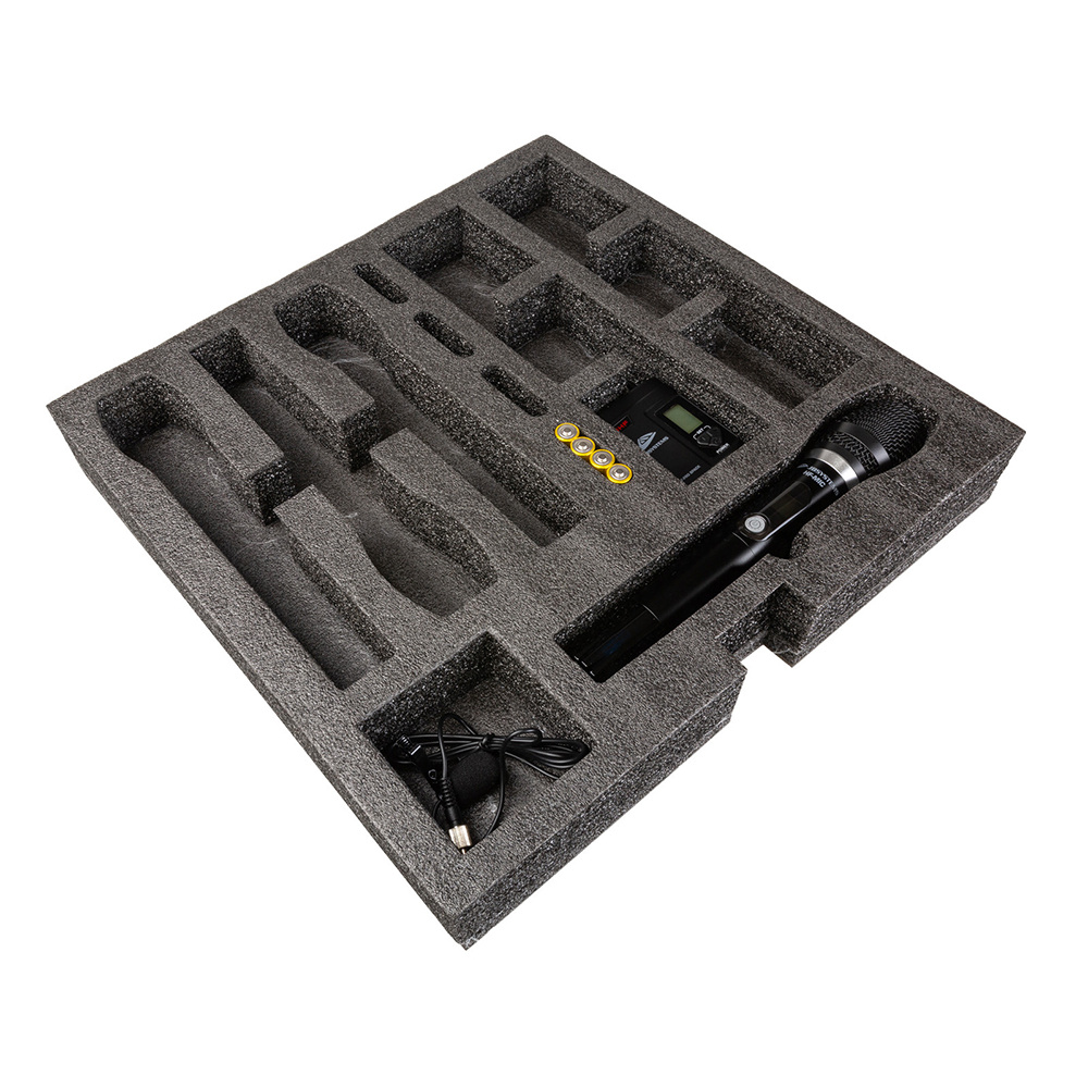 JV CASE 2U racklade schuim inlay voor microfoons & beltpacks