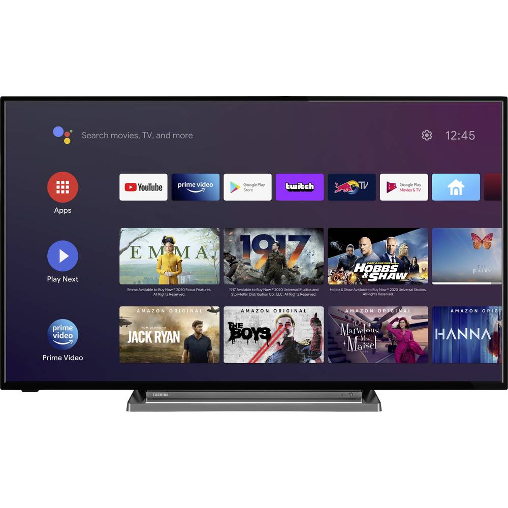 Toshiba 43UV3463DA LED-TV 108 cm 43 inch Energielabel F (A - G) Zwart