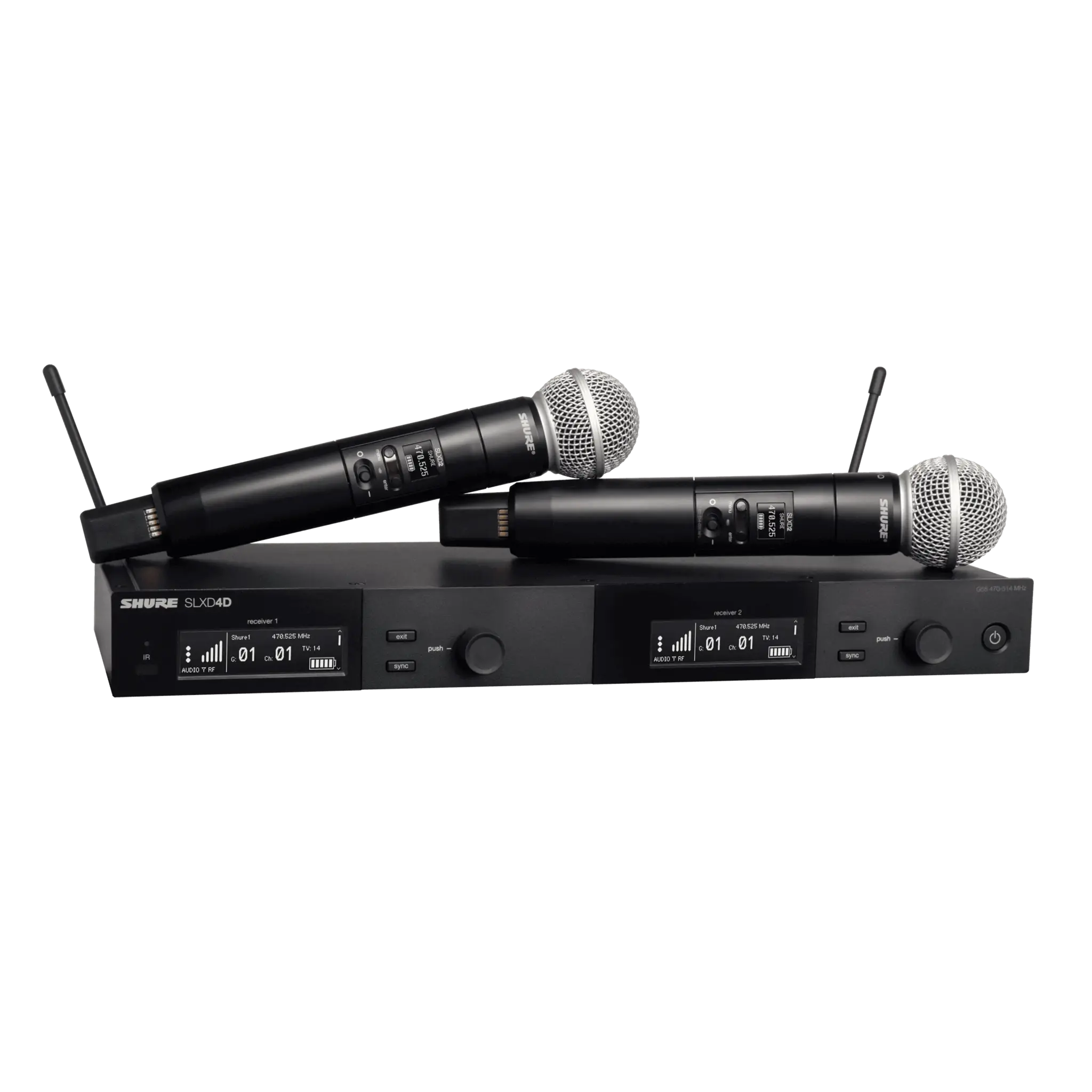 Shure SLXD24D/SM58-G59 dubbel draadloos microfoonsysteem