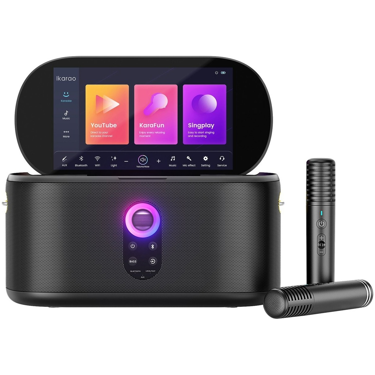 Lenco SHELL S1 karaoke systeem Bluetooth speaker