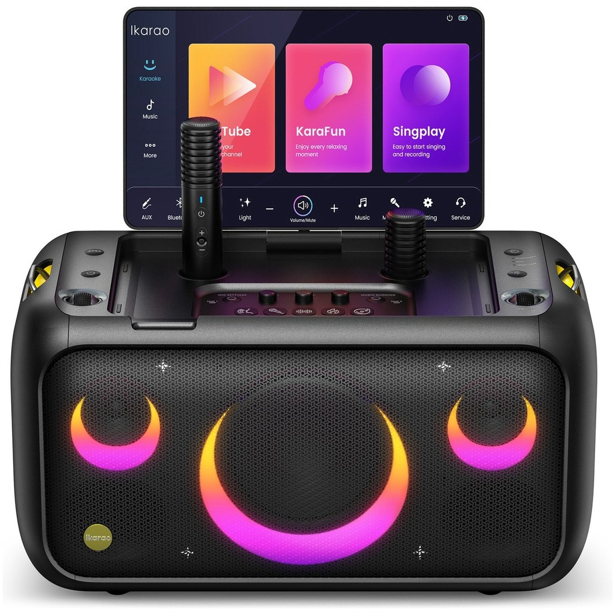 Lenco BREAK X1 karaoke systeem Bluetooth speaker