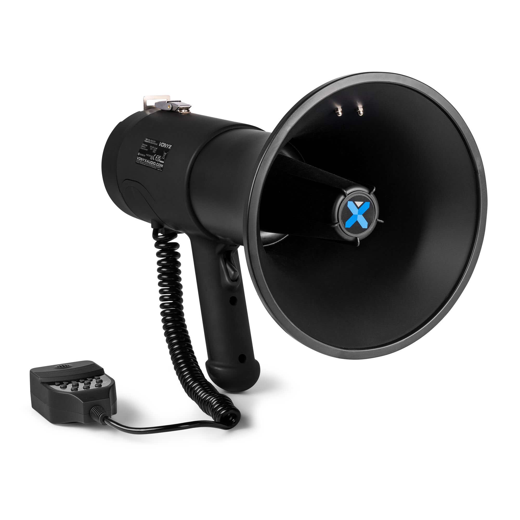 Vonyx Retourdeal -  MEG075 Megafoon met sirene en afneembare microfoon