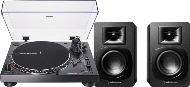 Audio-Technica Audio Technica AT-LP120XBT +  ATH-SP3X Zwart