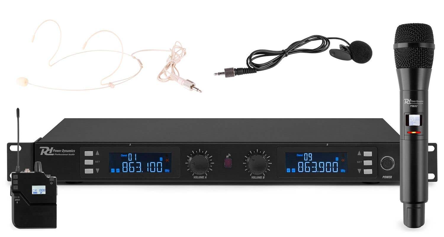 Power Dynamics Retourdeal -  PD632C draadloos microfoonsysteem UHF met