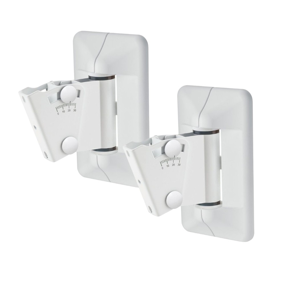 K&M 24472 Muurbeugelset speakers wit (2 stuks)