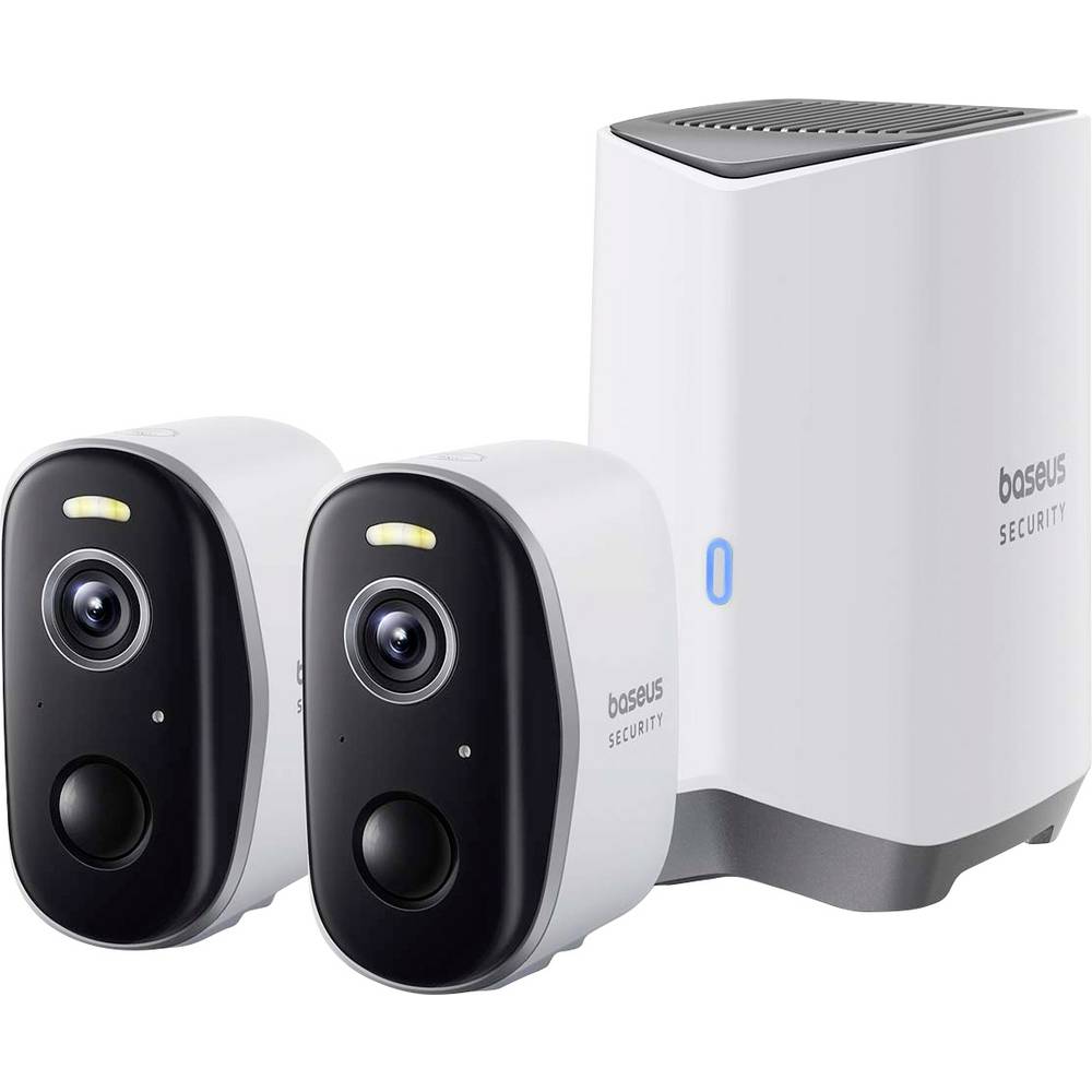 Baseus N1 Plus Outdoor 2K 2-Cam Kit S0TY002131 IP-Bewakingsset WiFi Set van 2 stuks 2304 x 1296 Pixel