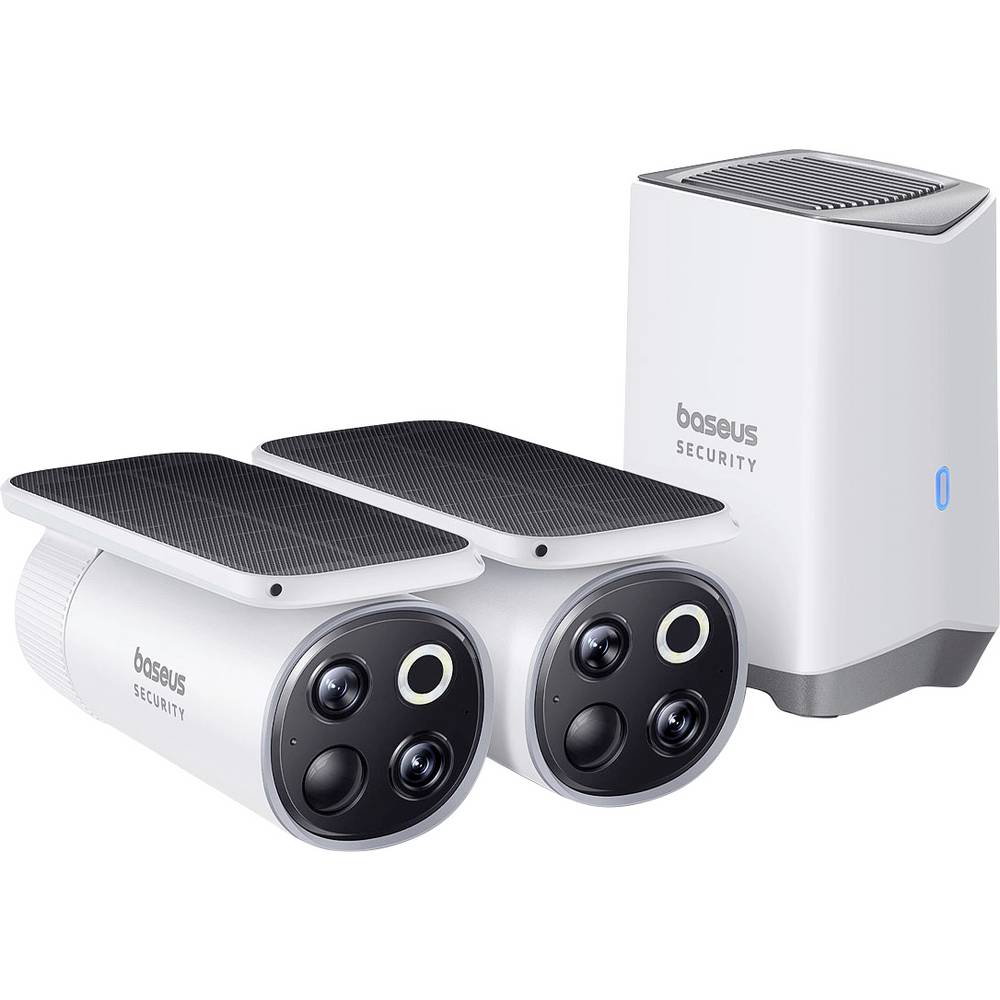Baseus S1 Pro Outdoor Dual 3K 2-Cam Kit S0TX002131 IP-Bewakingscameraset Set van 2 stuks 2304 x 1296 Pixel