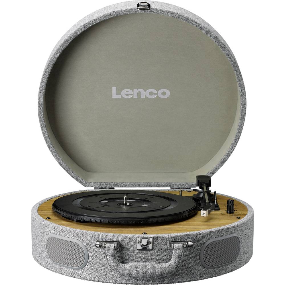 Lenco LS-66 - Stilvoller Plattenspieler mit Bluetooth & integrierten Lautsprechern Platenspeler Grijs