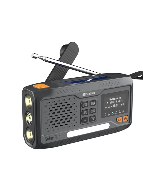 Sandberg Survivor DAB radio All-in-1 - AM/FM - Black