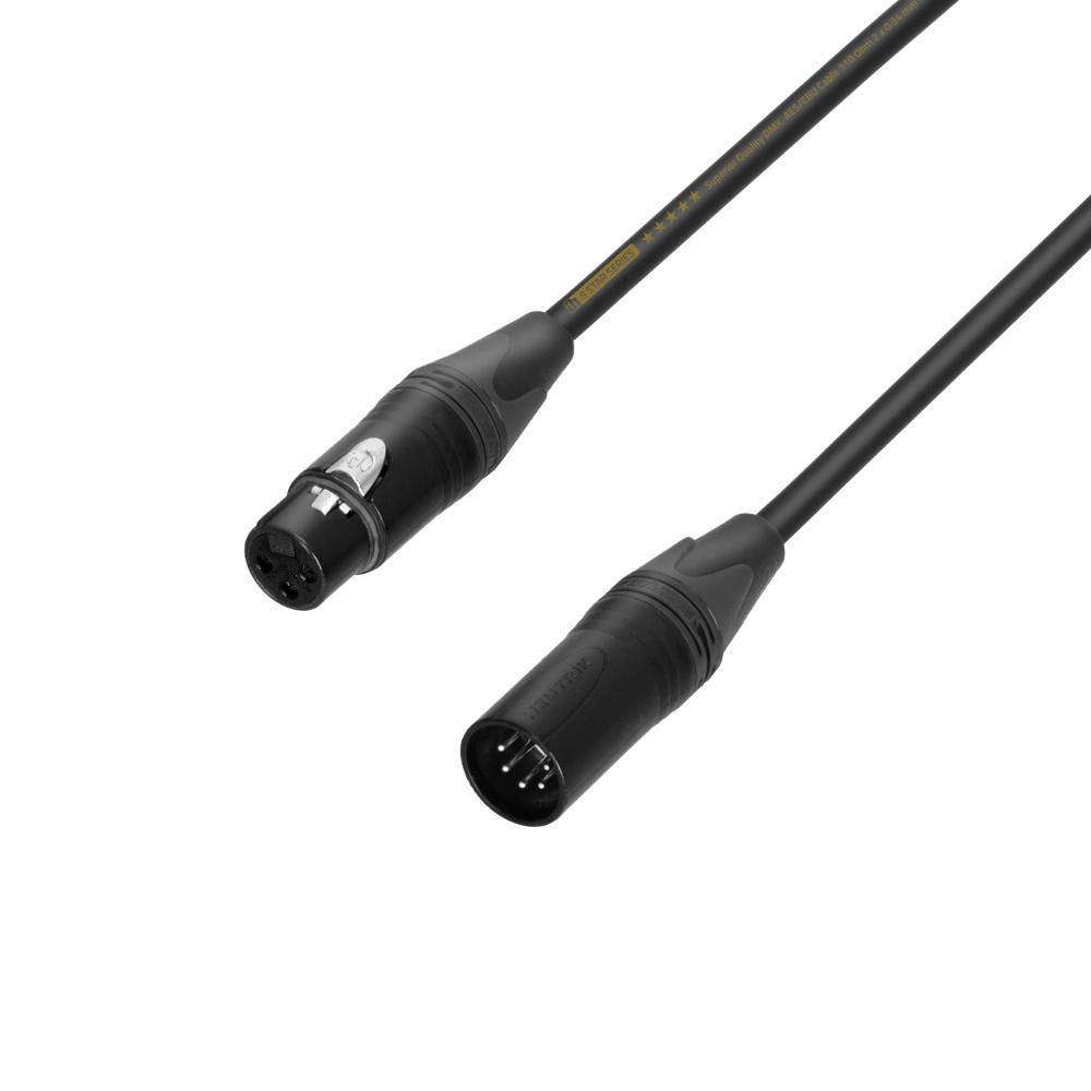 Adam Hall K5DGF0020 DMX 5p naar 3p met Neutrik-pluggen