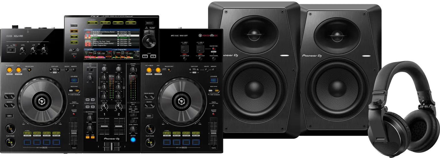 Pioneer DJ XDJ-RR +  DJ HDJ-X5 Zwart +  VM70 (per paar)