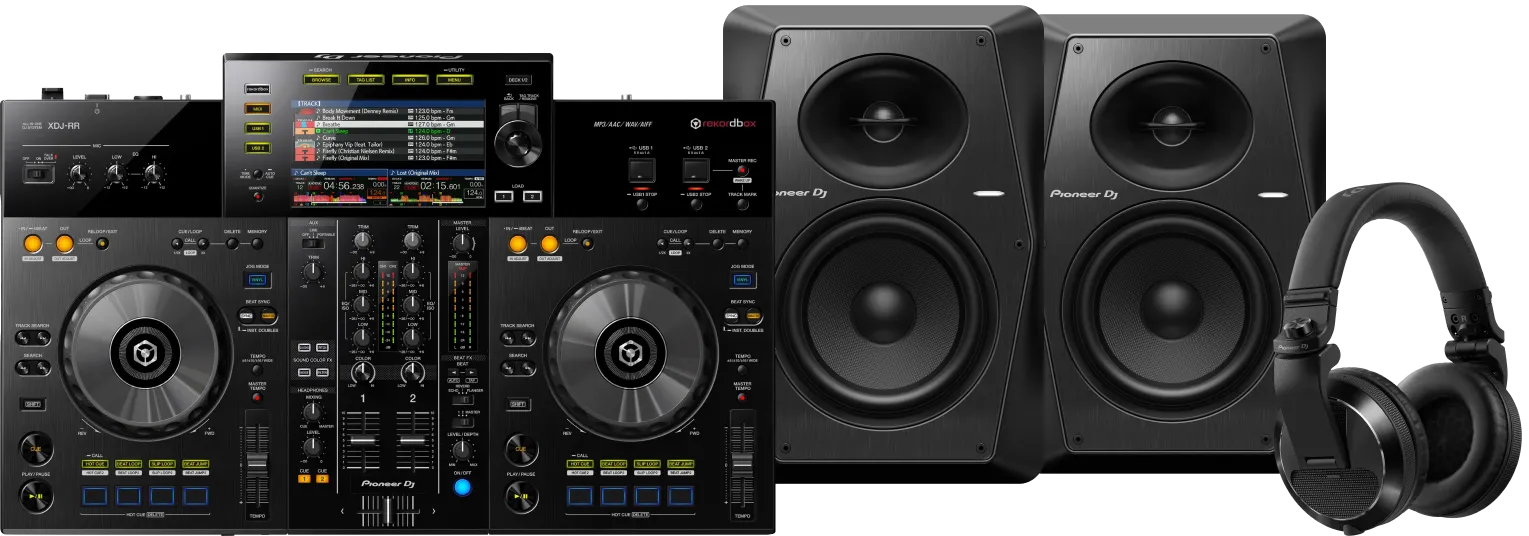 Pioneer DJ XDJ-RR +  DJ HDJ-X7 Zwart +  VM70 (per paar)
