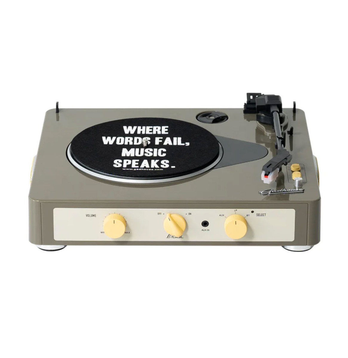 Fiftiesstore Gadhouse Brad Platenspeler Retro MK II - Grijs