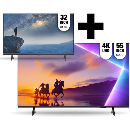 Philips EP:Bundel  55PUS8500 met gratis  32PFS6109