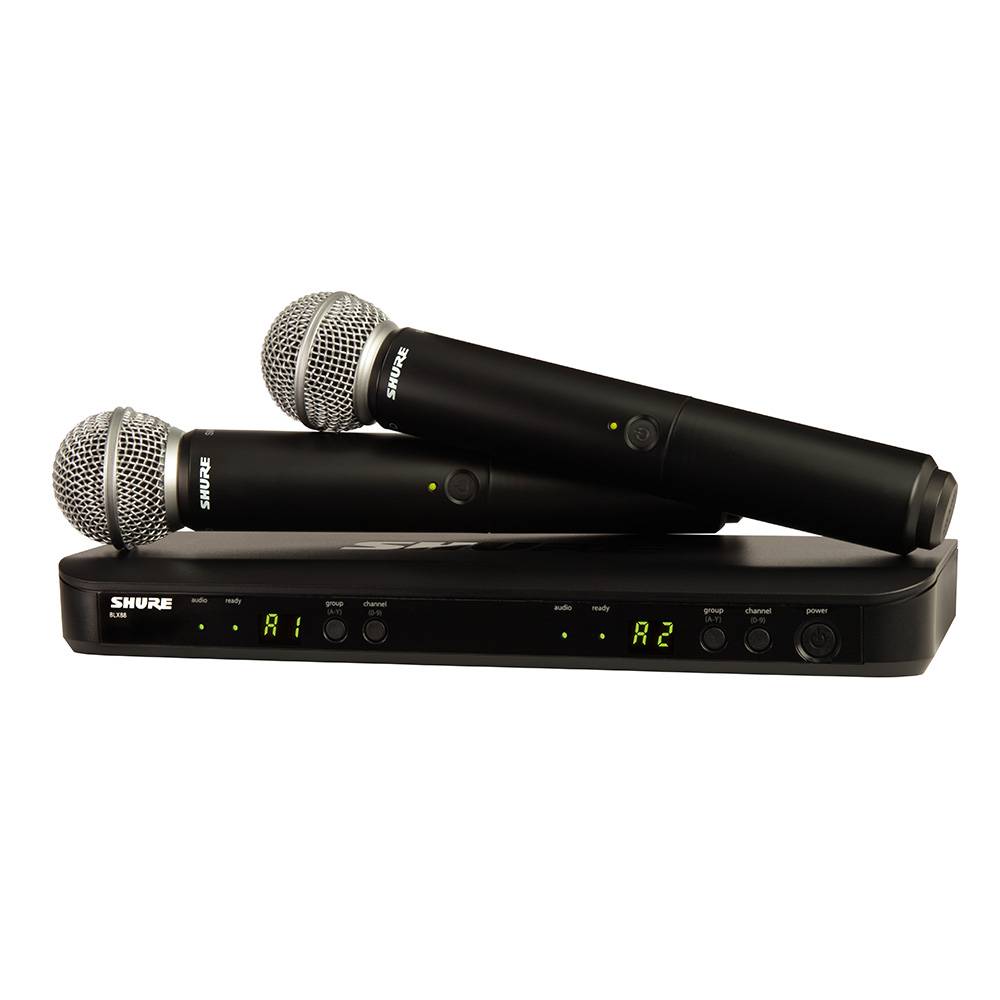 Shure BLX288E-SM58 Dubbel draadloze microfoonset