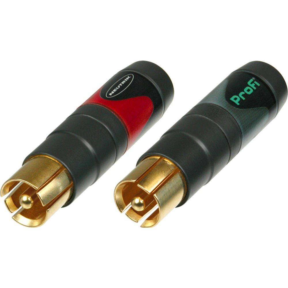 Neutrik NF2C-B/2 RCA phono pluggen (set van 2)