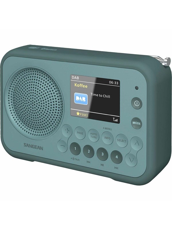 Sangean DPR-76BT - DAB+/FM - Mono - Turquoise