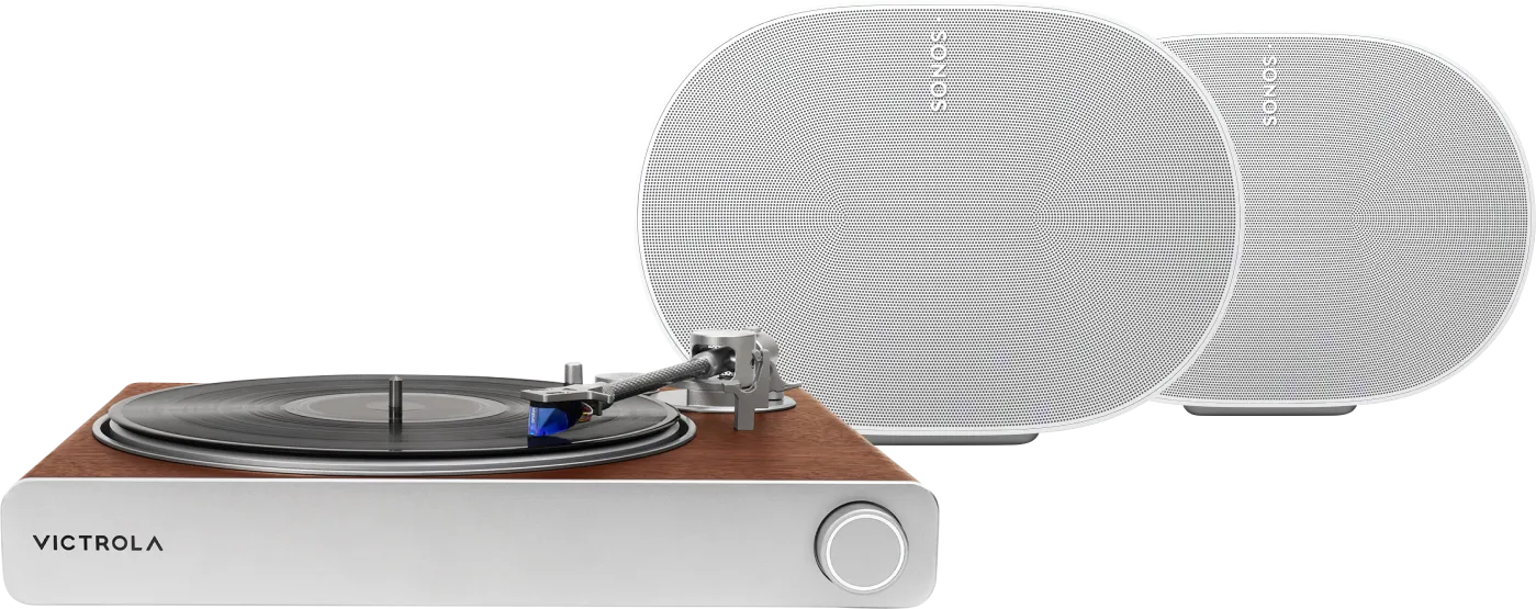 Victrola Stream Sapphire Speaker Set Era 300 Wit