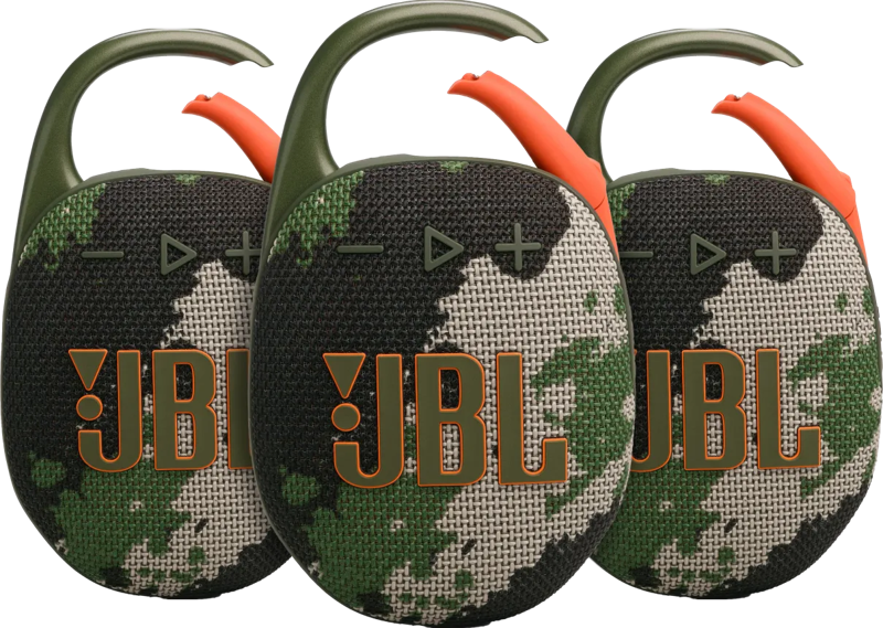 JBL Clip 5 Squad 3-pack