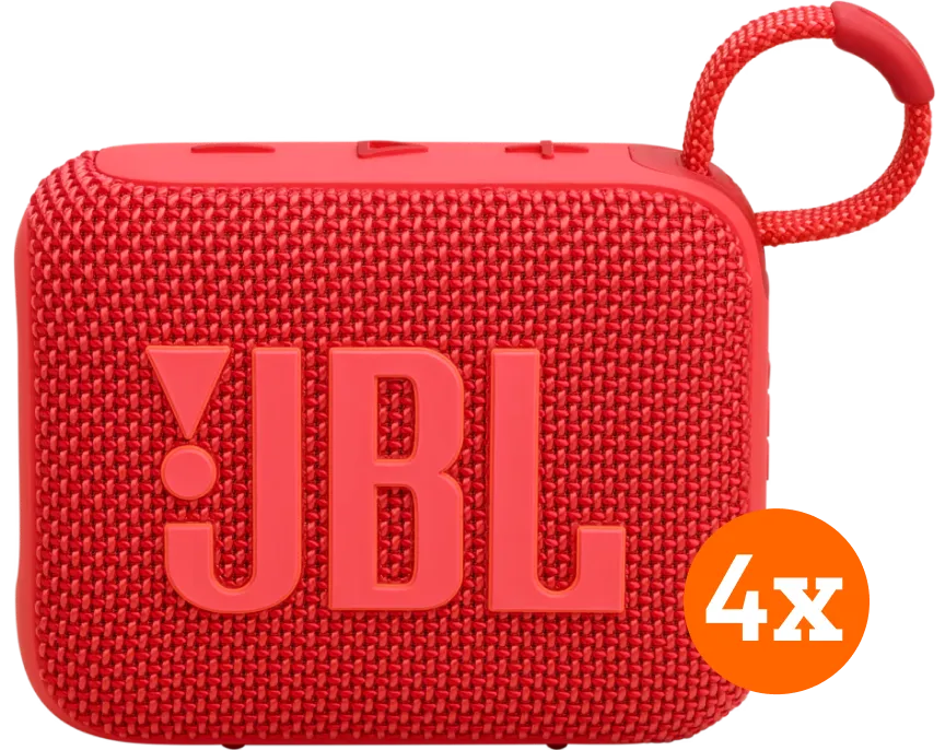 JBL Go 4 Rood 4-pack