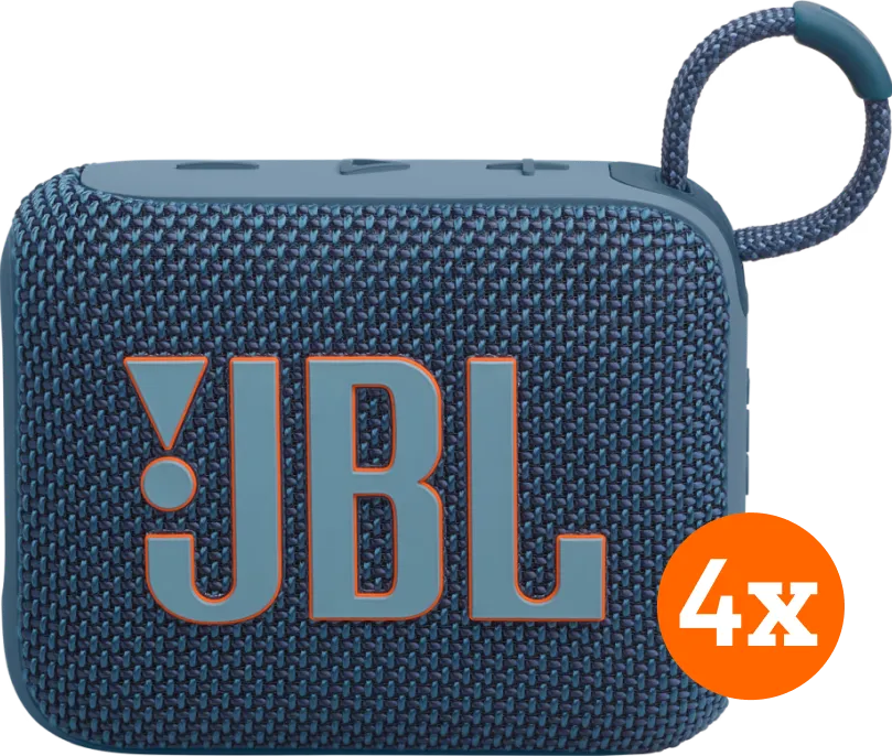 JBL Go 4 Blauw 4-pack