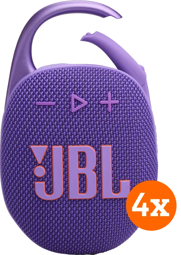 JBL Clip 5 Paars 4-pack