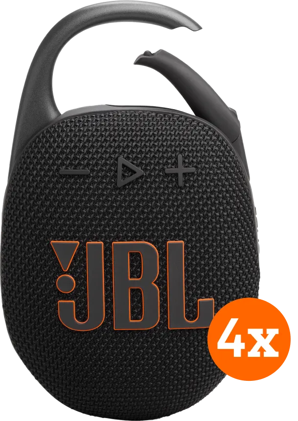 JBL Clip 5 Zwart 4-pack