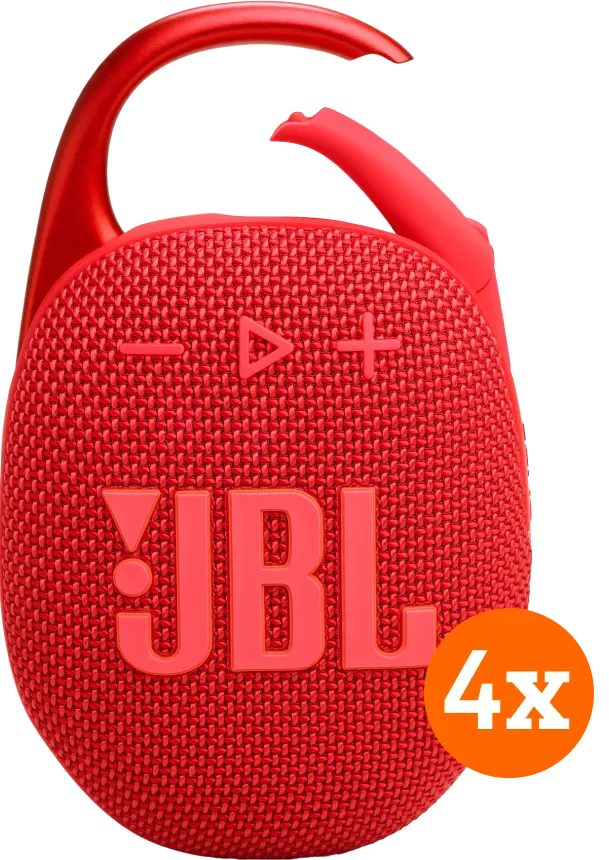 JBL Clip 5 Rood 4-pack