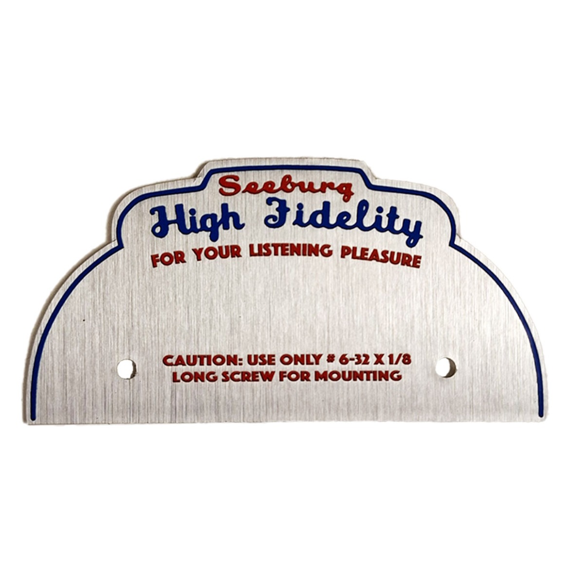 Fiftiesstore Hi-Fi schild voor Seeburg 3W1 wall box