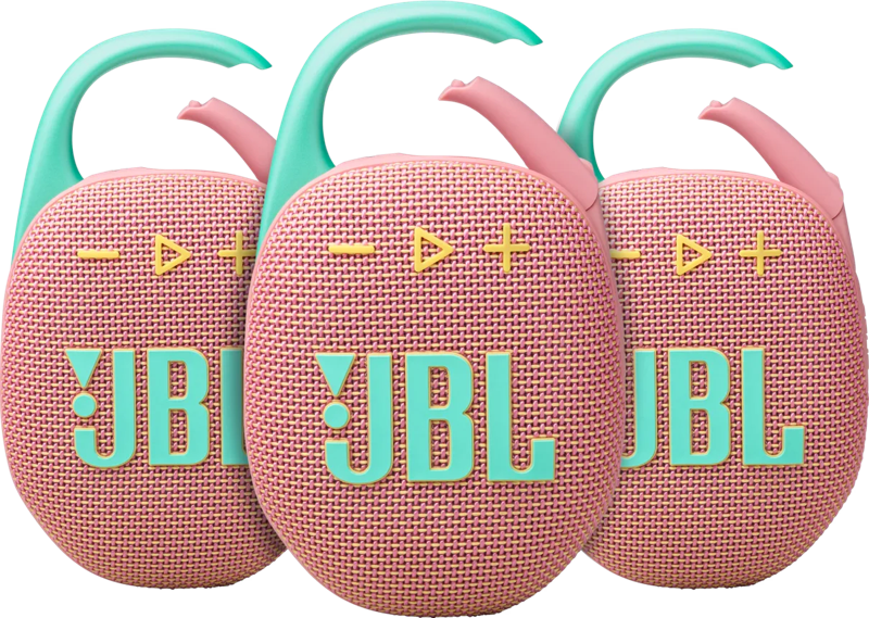 JBL Clip 5 Roze 3-pack